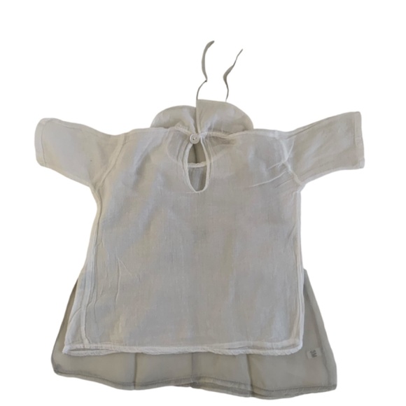 Mimi SISCO MADE IN ITALY SZ:3 MONTHS 2 SHEER LAYERS OF WHITE AND GRAY - Picture 2 of 3
